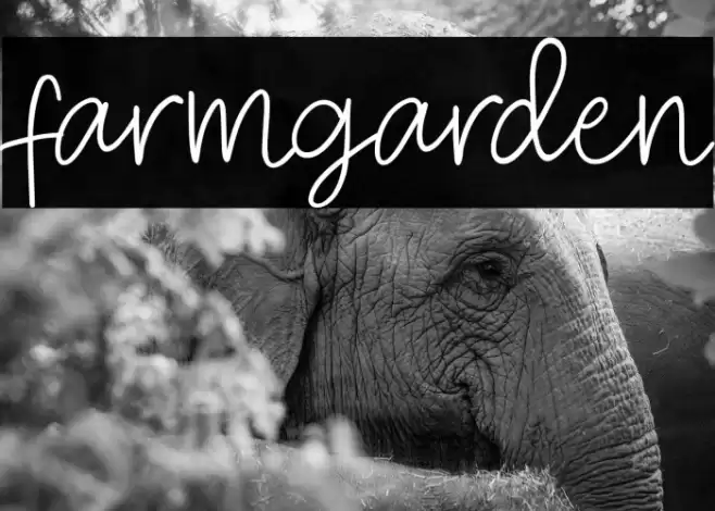 farmgarden Font examples