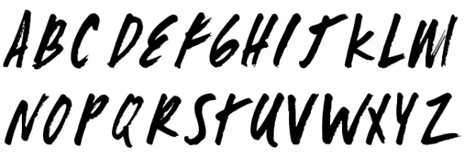 fast max Schriftart Groß