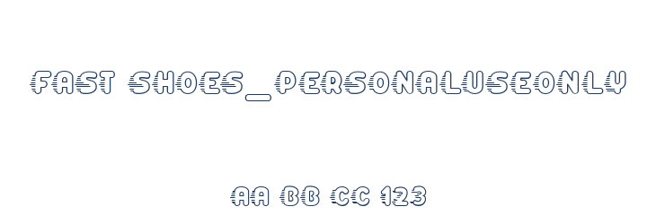 fast shoes_PersonalUseOnly Font Preview