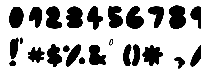 fat ass filled Font OTHER CHARS