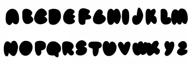 fat ass filled Schriftart Groß