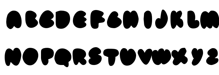 fat ass filled Font LOWERCASE