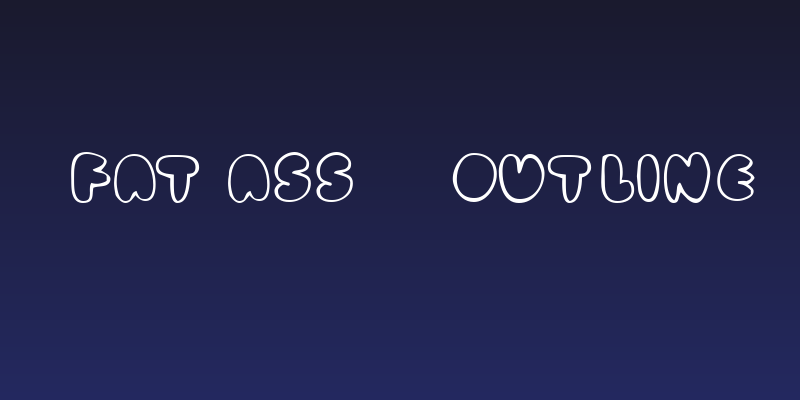 fat ass    outline Social Header