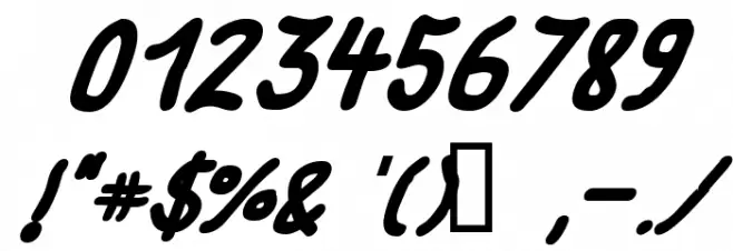 fat marker Italic Font OTHER CHARS