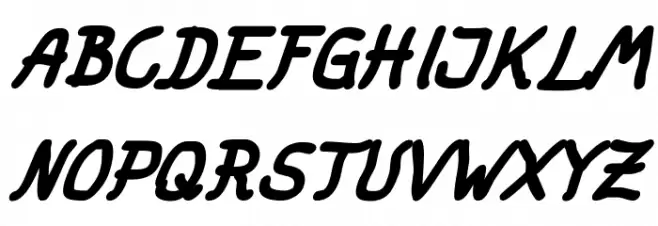 fat marker Italic फ़ॉन्ट अपरकेस