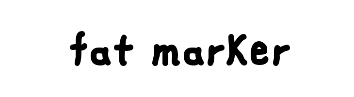 fat marker Font
