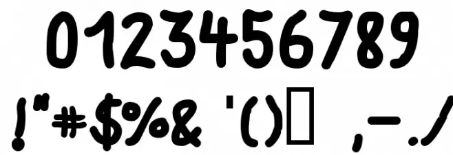 fat marker Font OTHER CHARS