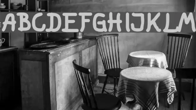 fat marker Font examples