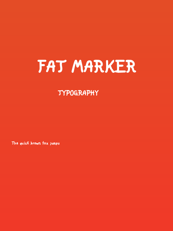 fat marker Poster