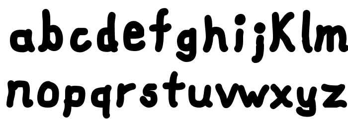 fat marker Font LOWERCASE