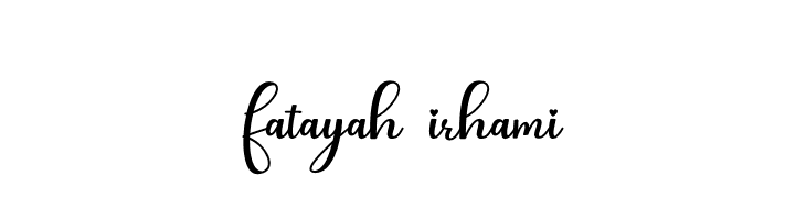 fatayah irhami  免费字体下载