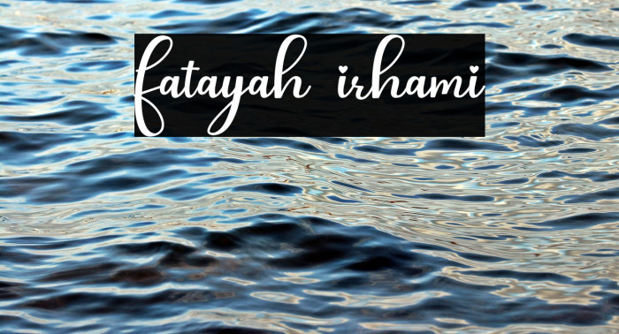 fatayah irhami Example 1