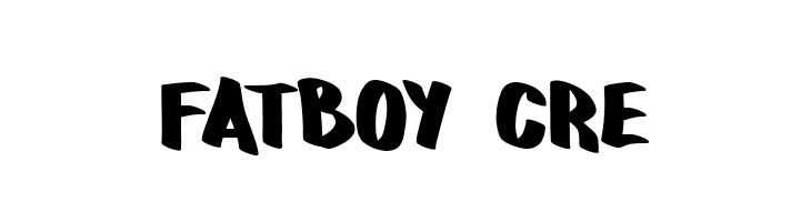 fatboy cre  font caratteri gratis