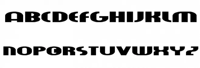 fatboy Шрифта ВЕРХНИЙ