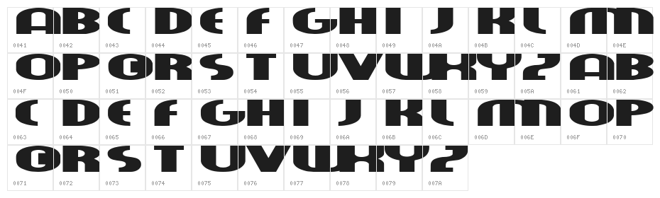fatboy Character Map