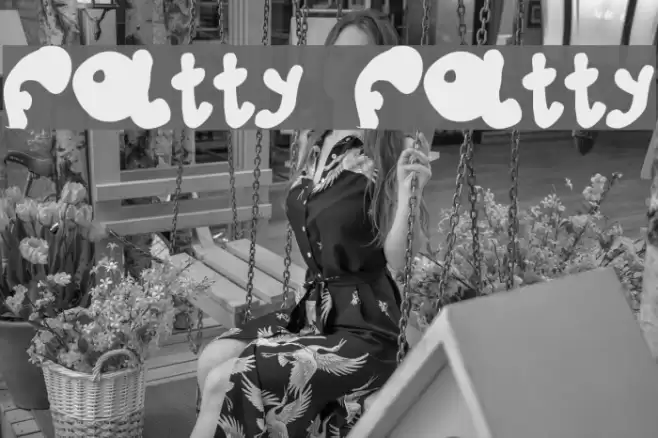 fatty fatty Schriftart examples