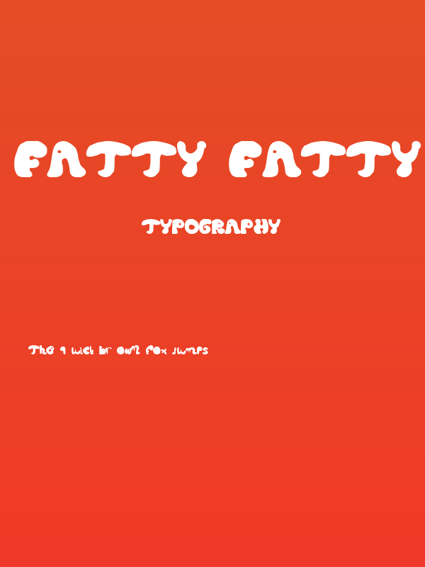 fatty fatty Poster