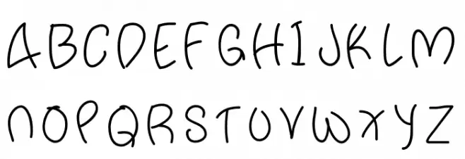 fattypants Font UPPERCASE