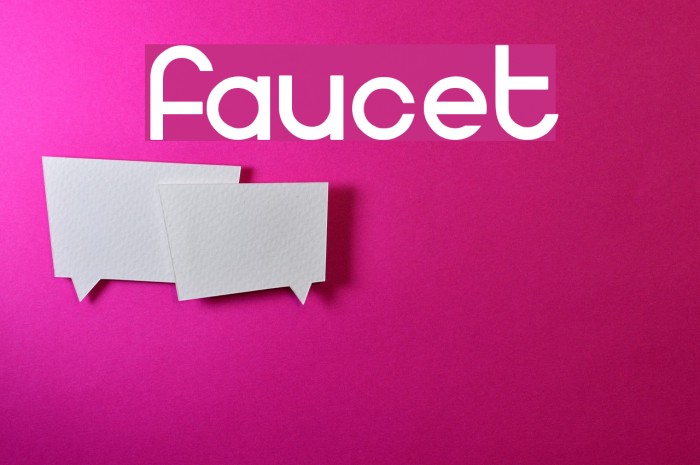 faucet Font examples