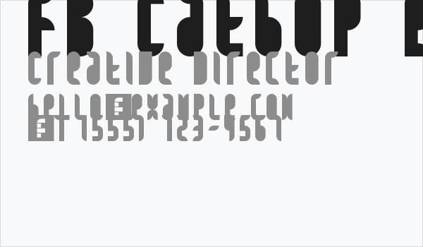 FB Catbop Regular Business Card