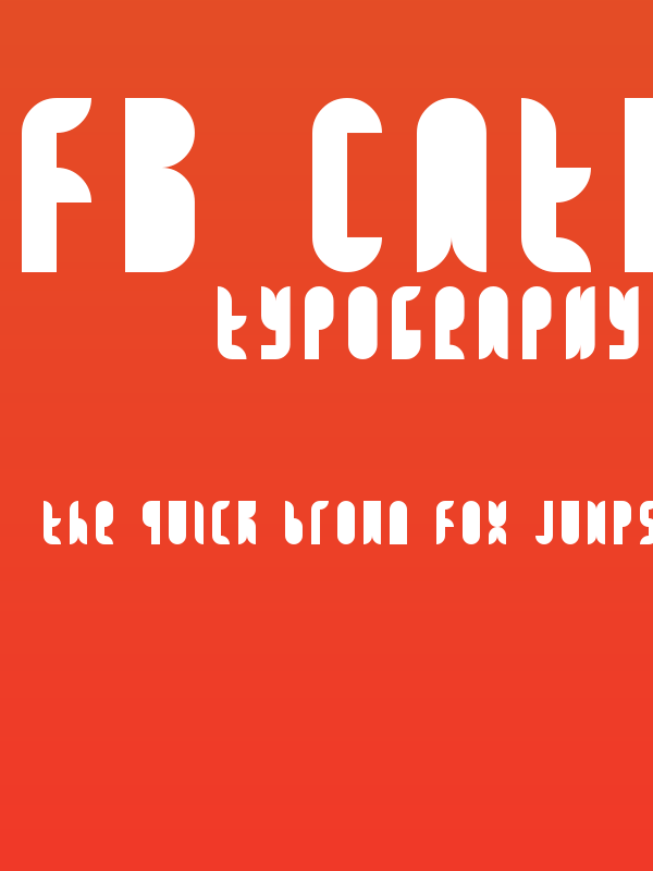 FB Catbop Regular Poster