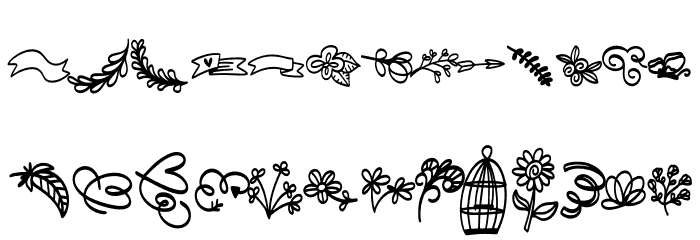 FB-Doodled Caratteri MINUSCOLO