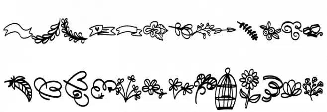 FB-Doodled Fuentes MINÚSCULAS