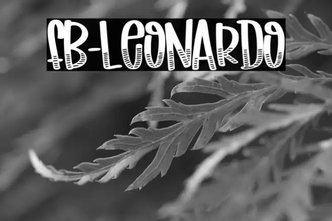 FB-Leonardo Font examples