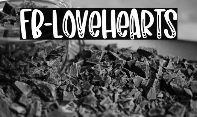 FB-LoveHearts Font examples