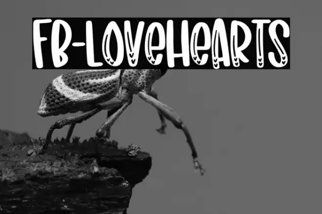 FB-LoveHearts Font examples