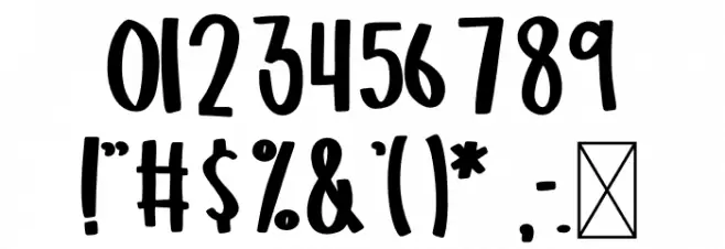 FB-MommaHero1 Font OTHER CHARS