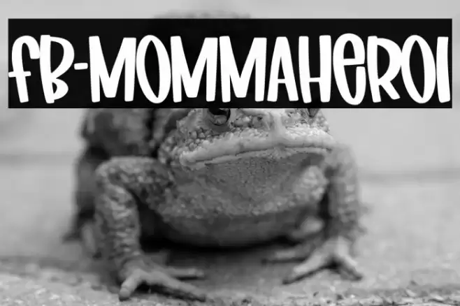 FB-MommaHero1 Font examples