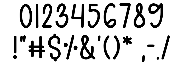 FBCaramelApple Font OTHER CHARS