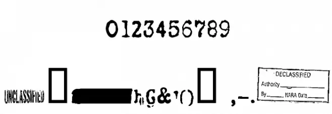 FBI Old Report Regular Font OTHER CHARS