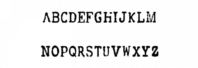 FBI Old Report Regular Fonte MAIÚSCULAS