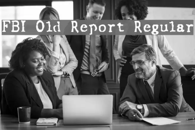 FBI Old Report Regular Font examples