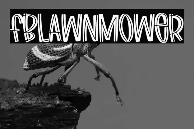 FBLawnmower Font examples
