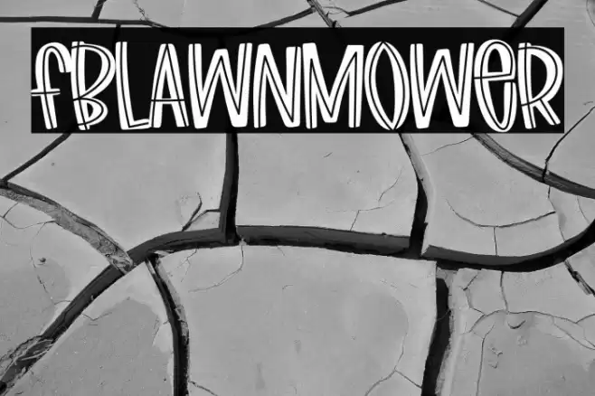 FBLawnmower Font examples