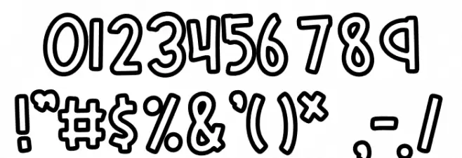 FBSuperFun Font OTHER CHARS