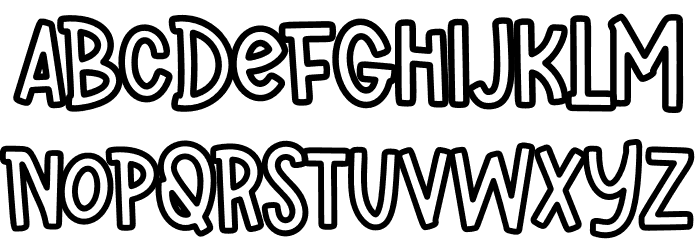 FBSuperFun Font LOWERCASE