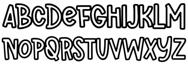 FBSuperFun Schriftart Groß