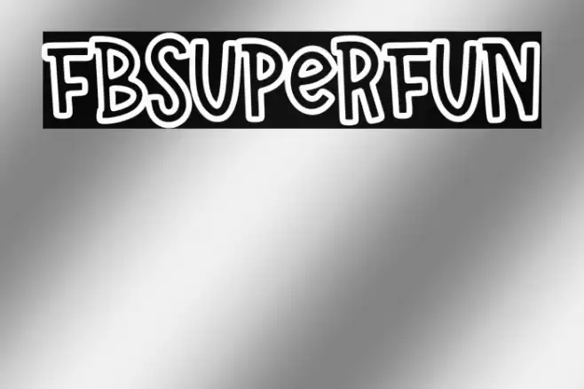 FBSuperFun Font examples