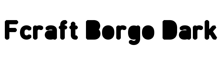 Fcraft Borgo Dark Font