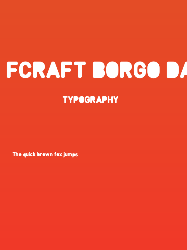 Fcraft Borgo Dark Poster