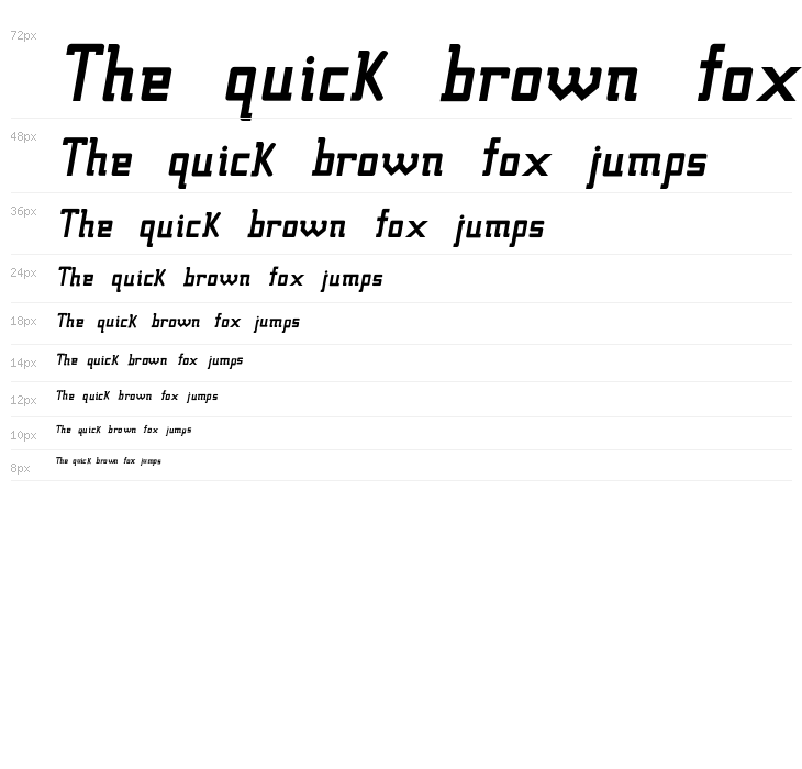 Fcraft Sidarta Bold Italic Waterfall