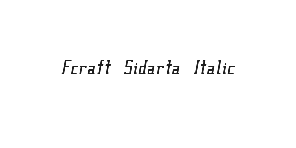 Fcraft Sidarta Italic Logo