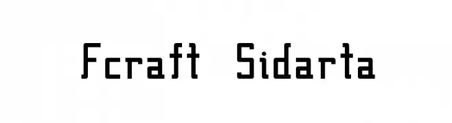Fcraft Sidarta  नि: शुल्क फ़ॉन्ट्स डाउनलोड