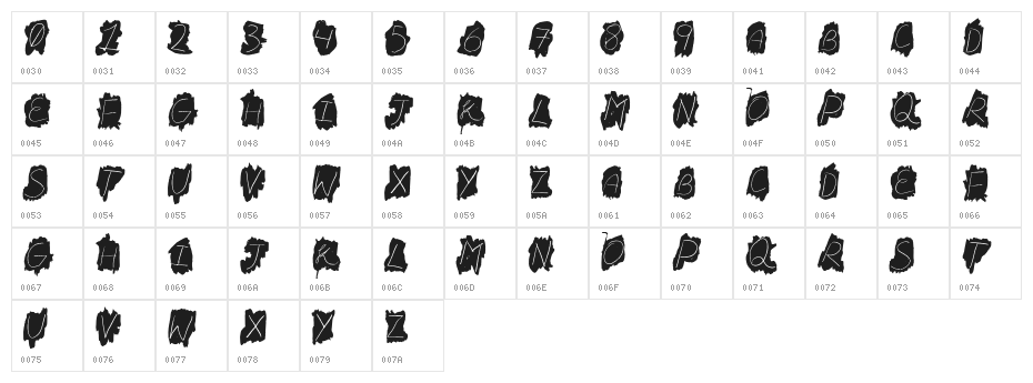 FD Bateek Character Map