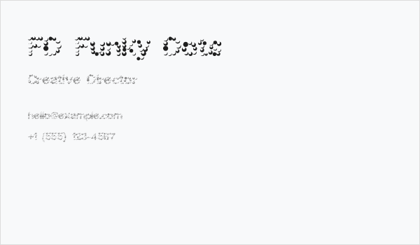 FD Funky Dots Business Card