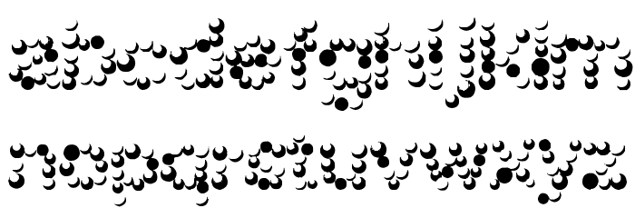 FD Funky Dots Font LOWERCASE